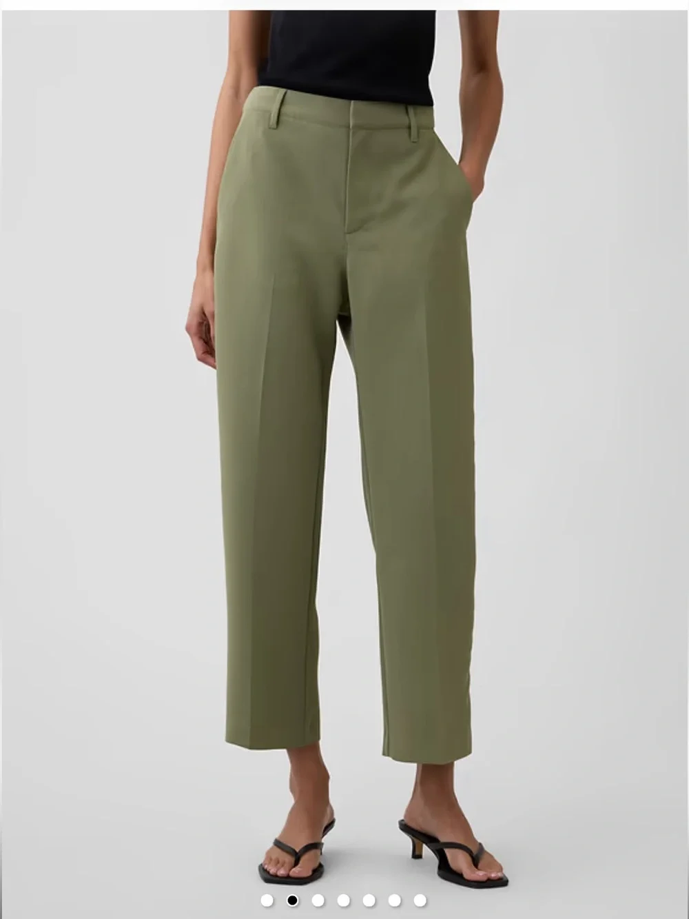 NEW Gap High Waisted Straight Crop Pants, sz 12 - Picture 1 of 12